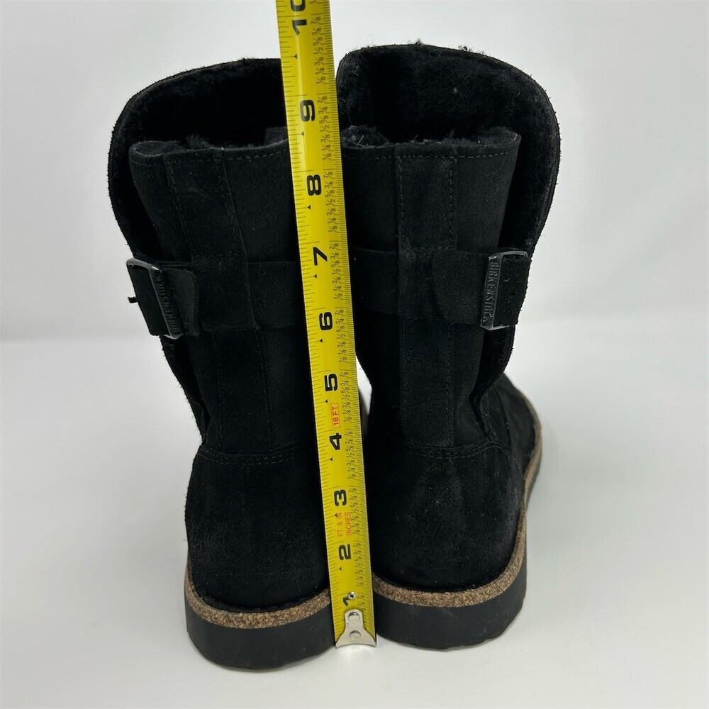 Birkenstock Uppsala Shearling Womens Mid-Calf Winter Boots Black Buckle EU 40 - Picture 9 of 11